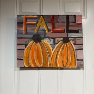 Autumn Pumpkin Wall Art Decor